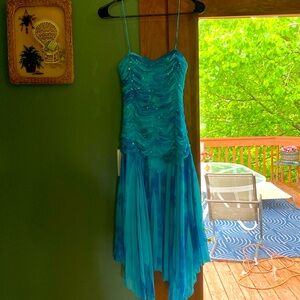 2000s blue vintage dress